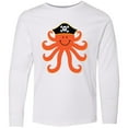 thumbnail image 3 of Inktastic Pirate Octopus Kids Funny Long Sleeve Youth T-Shirt, 3 of 5