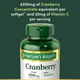 thumbnail image 5 of Nature’s Bounty Cranberry Supplement with Vitamin C, 4200mg, 250 Count, 5 of 10