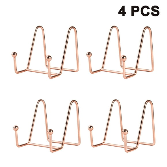 4 Pack Display Stands Holders Decorative Plate Stand Holder Photo Picture Frame Stand Holder