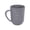 Gray 2pcs, variant on Striped Household Drinking Cup Mouthwash Tumbler With Handle Plastic Bathroom Rinsing Mug Food Grade Brushing Cup For Sink Vanity Travel In Pink Gray Beige