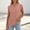 *Pink, variant on ClodeEU Women's V Neck Cap Sleeve Henley Blouse,Casual Solid Color Button Top Black,Women's Plus L