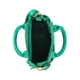 thumbnail image 5 of Free Assembly Women's Mini Satchel Handbag, Green/Navy, 5 of 6