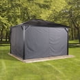 thumbnail image 2 of Sojag Grey Curtains For Verona Gazebo, 10 Ft. X 14 Ft., Polyester, Outdoor Shades, 2 of 6