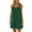 Green, variant on Women's Casual Summer Beach Dress Coverup - Viscose/Spandex, Gathered Neckline, Short Length, All Body Types