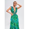 thumbnail image 4 of Vestido largo con estampado Bellabarnetten Yoland adornado, 4 of 7