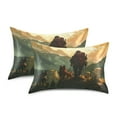 thumbnail image 2 of WOBOGO Homeless Man and Dog Satin Pillowcase Soft Smooth Envelope Design Comfortable Bedding Essentials 20×26in, 2 of 9