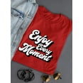 thumbnail image 3 of Enjoy Every Moment. Shaped T-Shirt Women -Image by Shutterstock, Female Small, 3 of 4