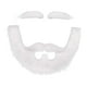 thumbnail image 2 of Accesorios para barba postiza DIY: disfraz de vello facial falso novedoso para mascarada de Halloween blanco, 2 of 9