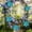 Blue-BU, variant on MMJ Wall Decor Set of 2 Large Iron Multi-Layer Flower Hanging Art Colorful Metal Sculpture for Outdoor Courtyard Indoor, 10.63in