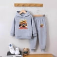 thumbnail image 2 of Kids Clothes Long Sleeve Pullover Colorblock Sweatshirt + Pants Fall Winter Outfit Set, 2 of 6
