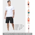 thumbnail image 3 of Lavenicole Men's Casual Athletic Shorts, Lightweight Workout Hiking Shorts 9" with 4 Pockets Black 32W, 3 of 7
