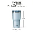 thumbnail image 5 of RTIC 30 oz Ceramic Lined Insulated Essential Tumbler, Leak-Resistant Lid, RTIC Ice Glitter, 5 of 6