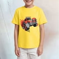 thumbnail image 2 of Ymyiu Toddler T Shirt Boys Shirt Tshirt for Kids Tees Toddler Holiday Family Vacation Top 5T 6T,(Yellow 5-6 Years), 2 of 4