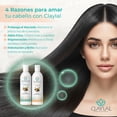 thumbnail image 4 of Claylal Professional Kit Post Alisado &ndash; Shampoo, Acondicionador sin Sulfatos 500 ml c/u y Mascarilla con Keratina y Arg&aacute;n 240 ml | Control de Frizz, Reparaci&oacute;n y Brillo, 4 of 8