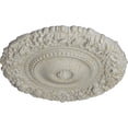 thumbnail image 3 of Ekena Millwork 21"OD x 2"P Marseille Ceiling Medallion (Fits Canopies up to 7 3/8"), Hand-Painted Pot of Cream Crackle, 3 of 6