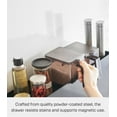 thumbnail image 4 of Yamazaki Home Two-Tier Sliding Drawer Seasoning Rack, Black, Steel, 4 of 8