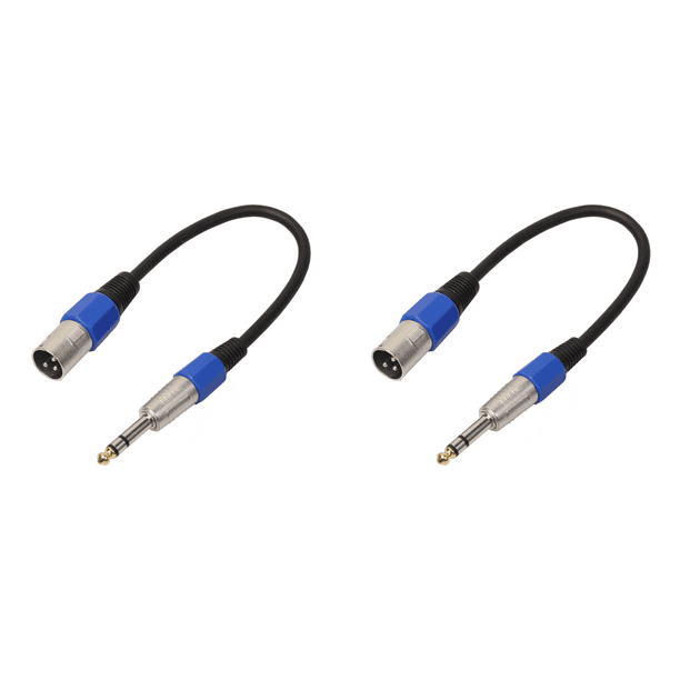 3P XLR Jack A 1/4 6.35mm Enchufe Cable Adaptador Micrófono Estéreo