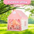 thumbnail image 2 of Wilwolfer Pink Kids Play Tent for Toddlers and Girls Indoor and Outdoor Fun House, 2 of 7