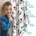 thumbnail image 3 of Blackout Kids Curtains,White Cow Head Spot Pattern Childrens Insulated Curtains Set Of 2,Bedroom Essentials,Toddler Room Decor 42x54in(106x137cm), 3 of 5