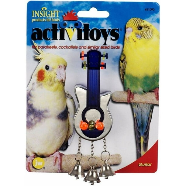 JW Insight Guitar Bird Toy [Bird, Toys] Guitar Bird Toy 4" Long x 3