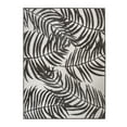 thumbnail image 2 of World Rug Gallery Floral Leaves Flatweave Indoor/Outdoor Area Rug - GRAY 5' X 7', 2 of 9
