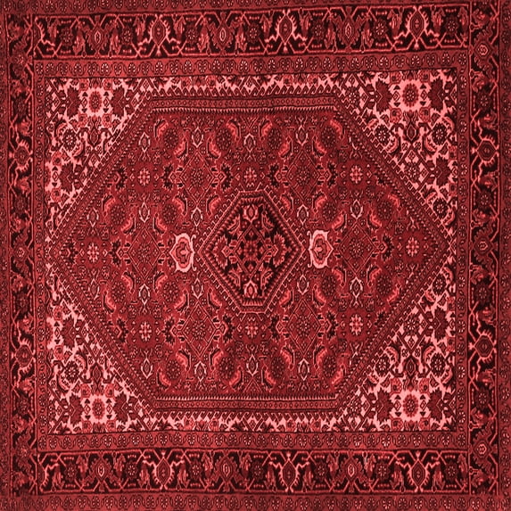 Ahgly Company Indoor Square Persian Red Traditional Area Rugs, 5' Square