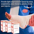 thumbnail image 4 of Unna Boot Zinc Flexible Compression Bandage Maintain Moist Healing Environment Medical Dressing Wrap Gauze EMS First Aid Supplies 4 Inches X 30 Foot Roll, 4 of 8