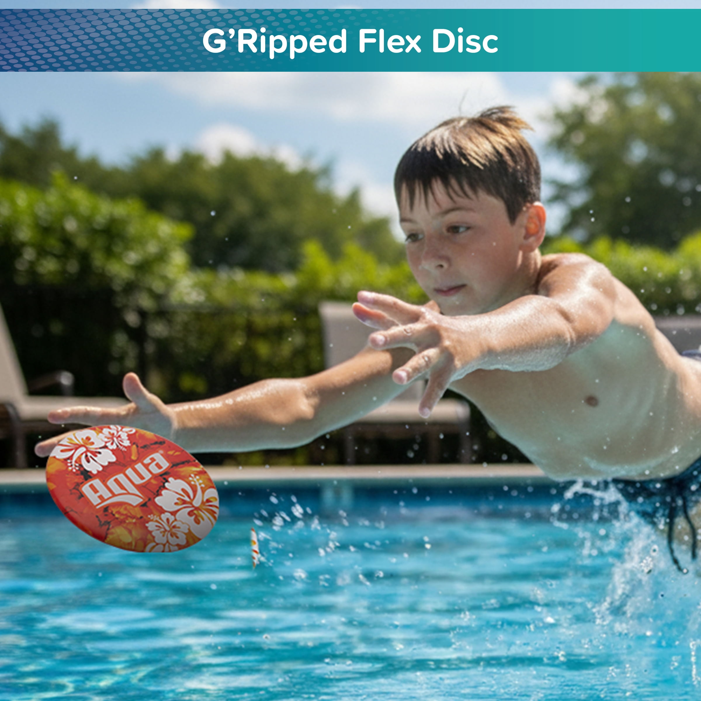 Aqua Leisure 6" Float & Flex Disc – Disque volant souple en silicone flottant pour jouer dans l'eau et en plein air