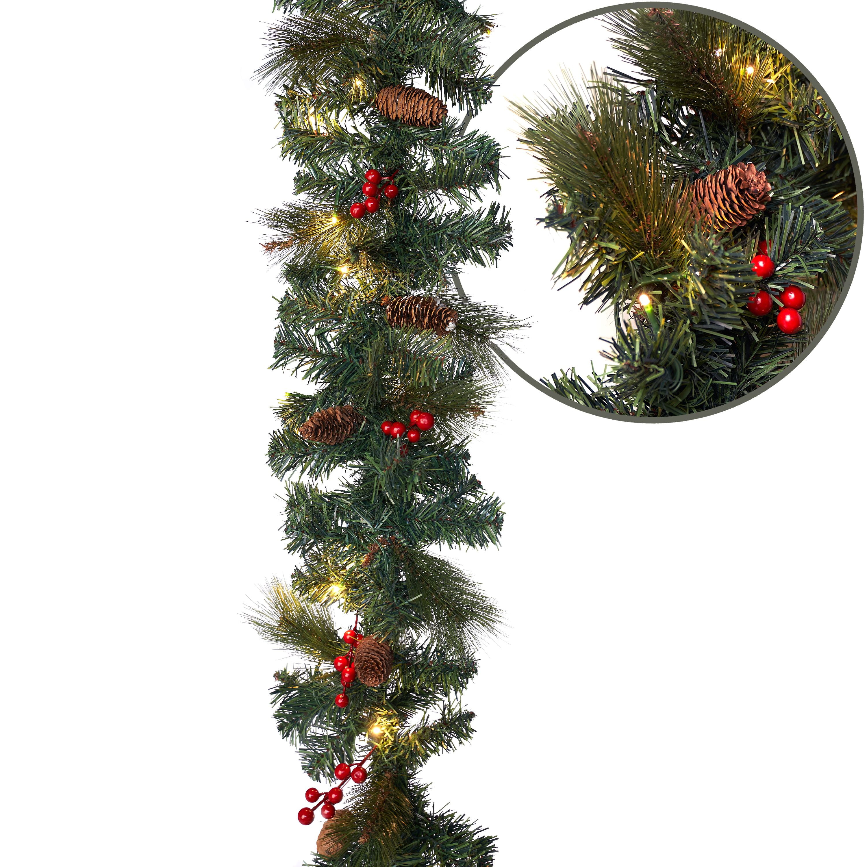 The Lakeside Collection 9-Ft Lighted Garland
