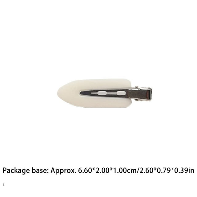 2Pcs Non-trace Épingles à Cheveux Matériau Robuste Simple Charmant Coiffeuse Clip Style à la Mode d'Approvisionnement pour Bébé Femmes Filles pentagram Blanc