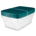 thumbnail image 1 of Sterilite Set Of (4) 11.4L Boxes - Blue, 1 of 5