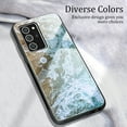 thumbnail image 2 of Allytech Galaxy Note 20 Ultra Cover, Slim Silicone Frame Tempered Glass Back Cover Anti-scratch Shockproof Drop Protection Bumper Defender Case Cover for Samsung Note 20 Ultra, Sea, 2 of 2