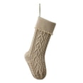 thumbnail image 2 of Dvruxg Christmas Stockings Cable Knitted Large Size Solid Personalized Christmas Stockings Bulk Decorations for Family Holiday Xmas Party Tree Hanging Fireplace Farmhouse, 2 of 4