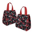thumbnail image 2 of Pioneer Flower Floral Print Pattern Insulated Lunch Bag for Women & Adults,Large Portable Soft Cooler Lunch Bag,Thermal Food Storage Tote with Pearl Cotton,8.66L,8.75x5.75x9.5 Inch, 2 of 6