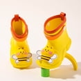 thumbnail image 5 of LRen Kids Cute Bee Print Rain Boots Waterproof Non- Outdoor Rain Shoes for Toddler Boys Girls, Preschool Outdoor Play Ages 2-9, 5 of 9