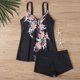 thumbnail image 4 of Traje de baño de 2 piezas para mujer, trajes de baño para mujer, traje de baño de verano de talla grande con estampado, bikini, traje de baño dividido para mujer, traje de baño de poliéster, 4 of 6
