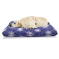 thumbnail image 1 of Abstract Pet Bed, Unusual Dreamy Pattern with Shapes, Chew Resistant Pad for Dogs and Cats Cushion with Removable Cover, 24" x 39", Blue Violet Pastel Purple, by Ambesonne, 1 of 4