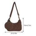 thumbnail image 2 of Bolso con asa superior para mujer bolso de pana bolso de mano suave a la moda bolso de Otoño Invierno, 2 of 9