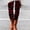 Brick Red, variant on Halloween Red Leggings with Pockets for Women Polyester,Spandex Women, Full Length, Buttery Soft Stretchy, Yoga Pants L