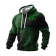 thumbnail image 1 of Ceisia Men's St. Patrick's Day Graphic Hoodie Casual Pullover | Textured Plaid Color-Block Clover Dark Green Relaxed Hooded Top Gifts, 1 of 2