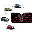 thumbnail image 6 of FORUDESIGNS Deer Camo American Flag Pattern Car Windshield Sun Shade Waterproof Auto Window Sun Shade Visor Block UV Rays Reflective Sunshade for Protection 57.1 x 27.4 inches, 6 of 7