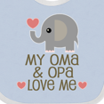 thumbnail image 4 of Inktastic Oma and Opa Love Me Boys or Girls Baby Bib, 4 of 4
