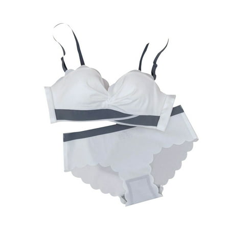 

1/2pcs Women s Lightly Lined Wireless Push Up Bra With Detachable Strap Underwear Anti-Slip Seamless
