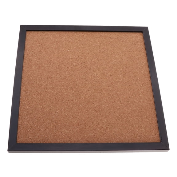 Framed Cork Bulletin Board 12x12 Inch 30x30cm Square Natural Pin Board Memo Notice Board for Home Office--