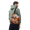 thumbnail image 3 of Thanksgiving Collie Pilgrim Grateful, Thankful, Blessed Fall Welcome All Over Print 3D Canvas Tote Bag Collie Dog Lover Gifts Idea Reusable Handbag - 00021, 3 of 5