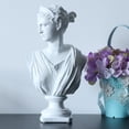 thumbnail image 4 of Tête Statue Buste Résine Mythologie Grecque Europe Décor pour art Sculpture Blanc, 4 of 8