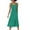 Green, variant on Babysbule Women's Summer Dresses Fashion Women O-Neck Casual Solid Sleeveless Beach Wooden Ears Above Knee Dress