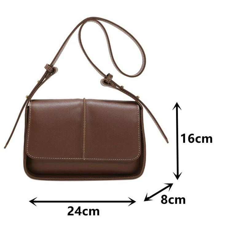 CoCopeaunts Vintage Simple Small PU Leather Crossbody Bag for Women New  Designer Fashion Lady Luxury Flap Black Shoulder Bags Handbag