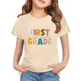 thumbnail image 1 of LIJCC Garçons Filles Premier Jour de Première Année Rentrée des Classes T-Shirt en Coton T-Shirt à Manches Courtes Haut T-Shirt à Imprimé Lettres Haut de Rentrée, 1 of 5