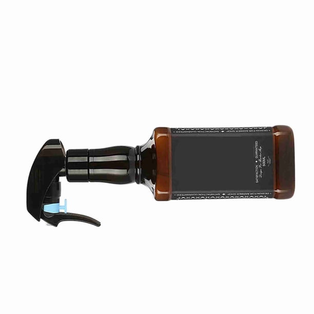 Botella rociadora de plástico de 500 ml para peluquería, herramientas para peluquería, rociador de agua (marrón)